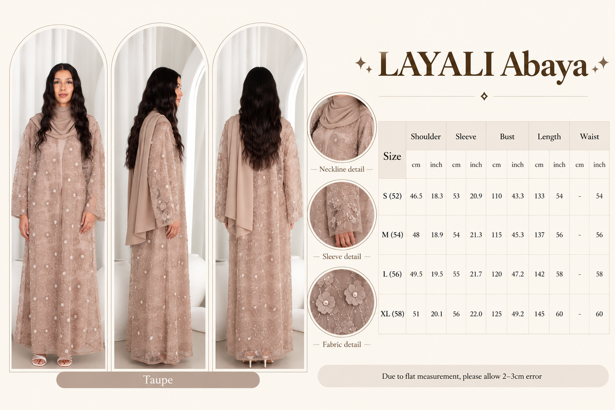 LAYALI Abaya - Nude