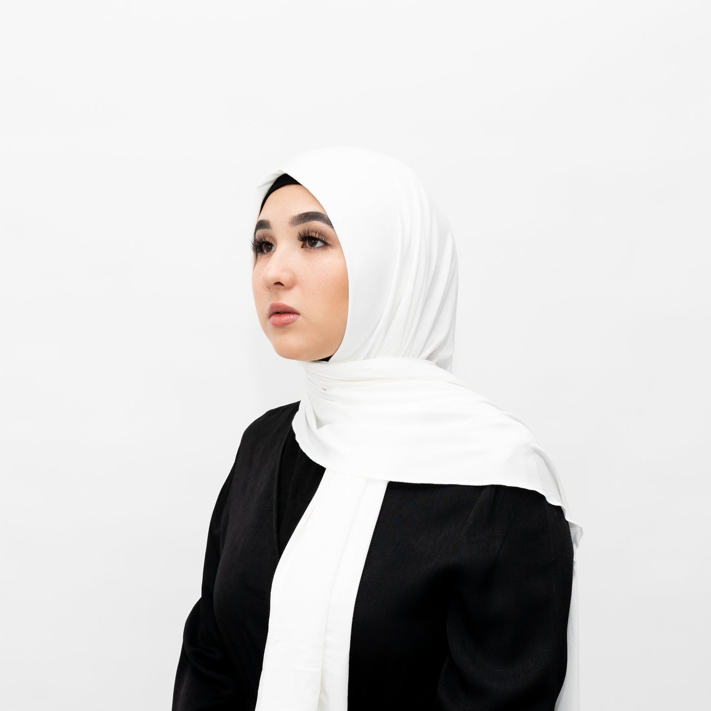 Off-white Chiffon Hijab by Hadara Boutique