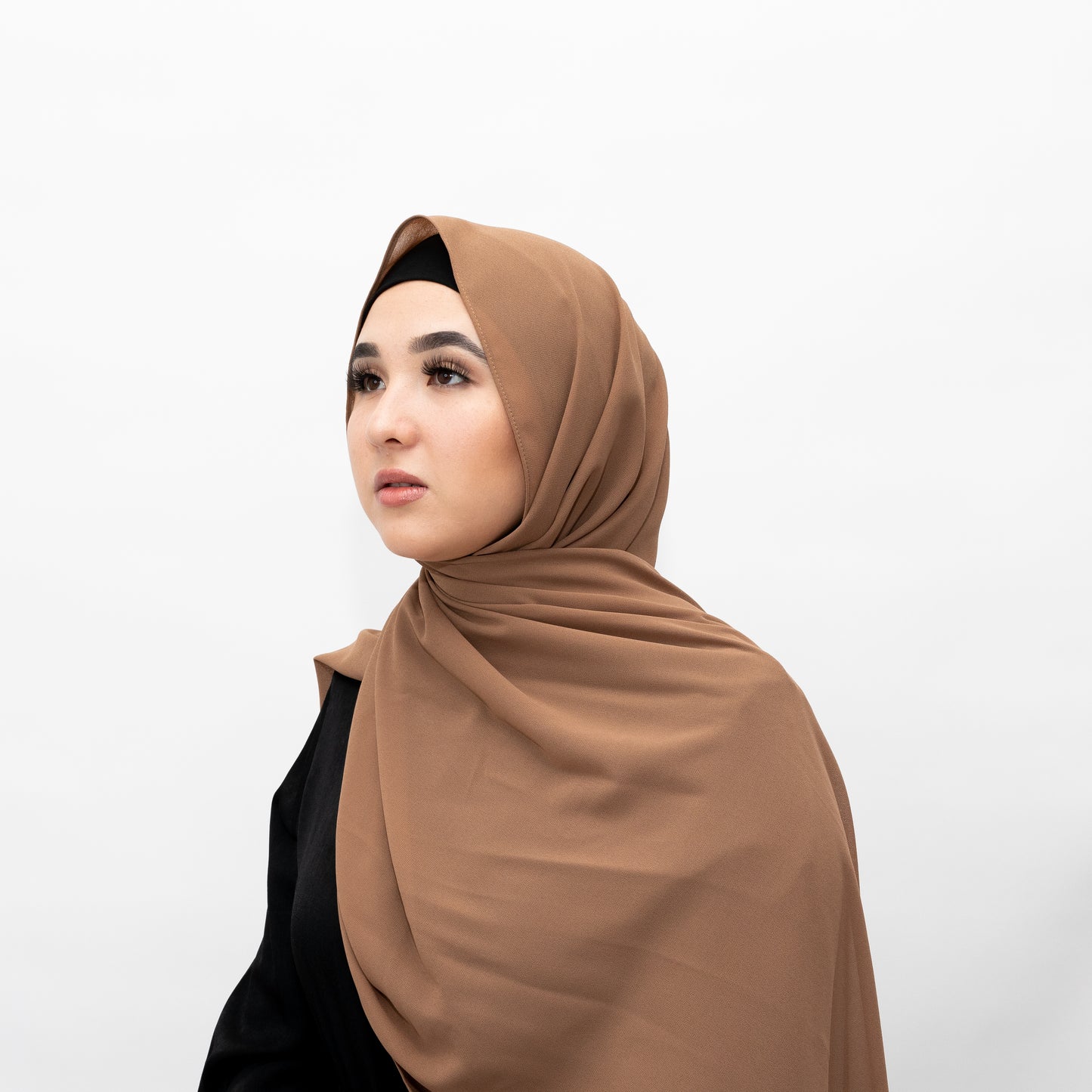 Light Brown Chiffon Hijab