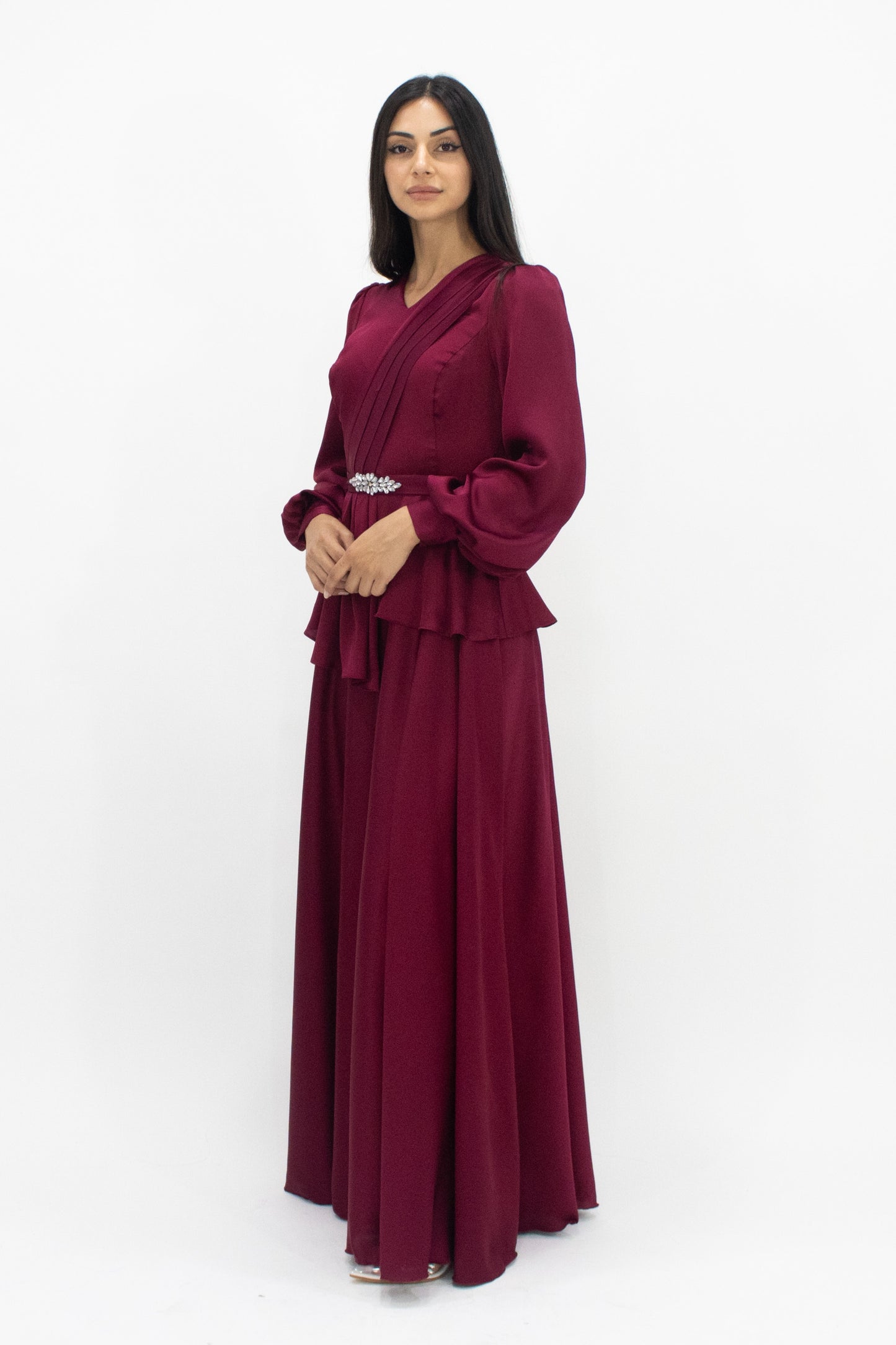 Maya Gown - Maroon