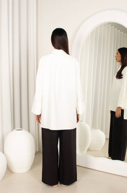 Nisa' White Top, modest everyday top (image 4)