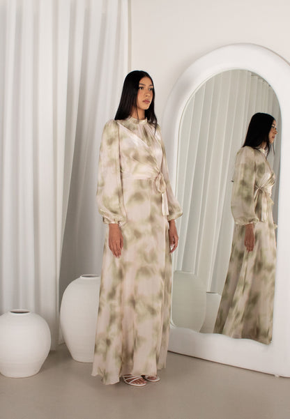 The SIWAH Gown, pleated floral evening (image 3)