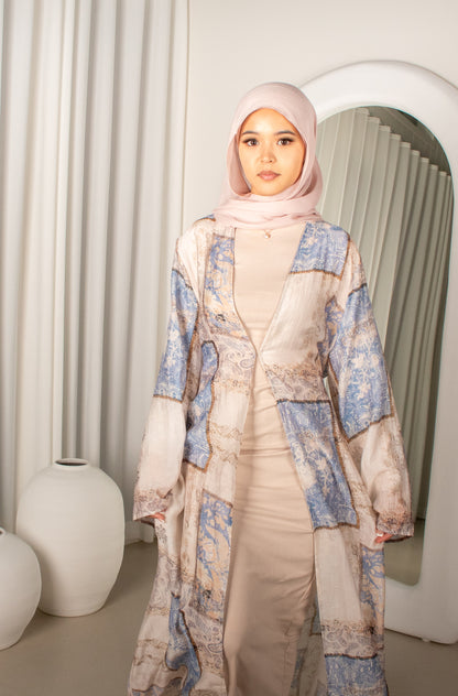 MAVI Printed Cape, tie up modest cape top (image 2)