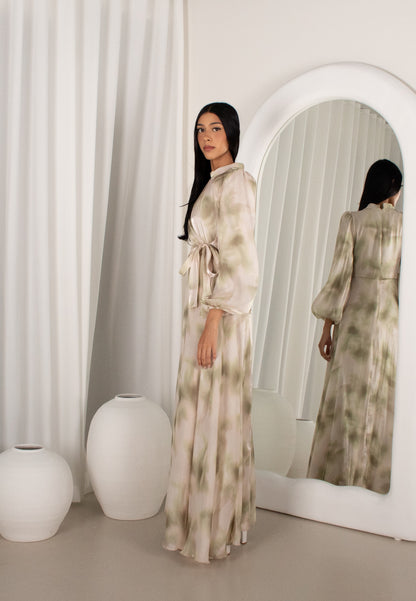 The SIWAH Gown, pleated floral evening (image 5)