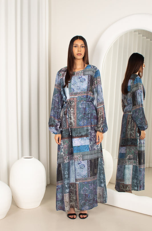 Yalda Dress- Blue