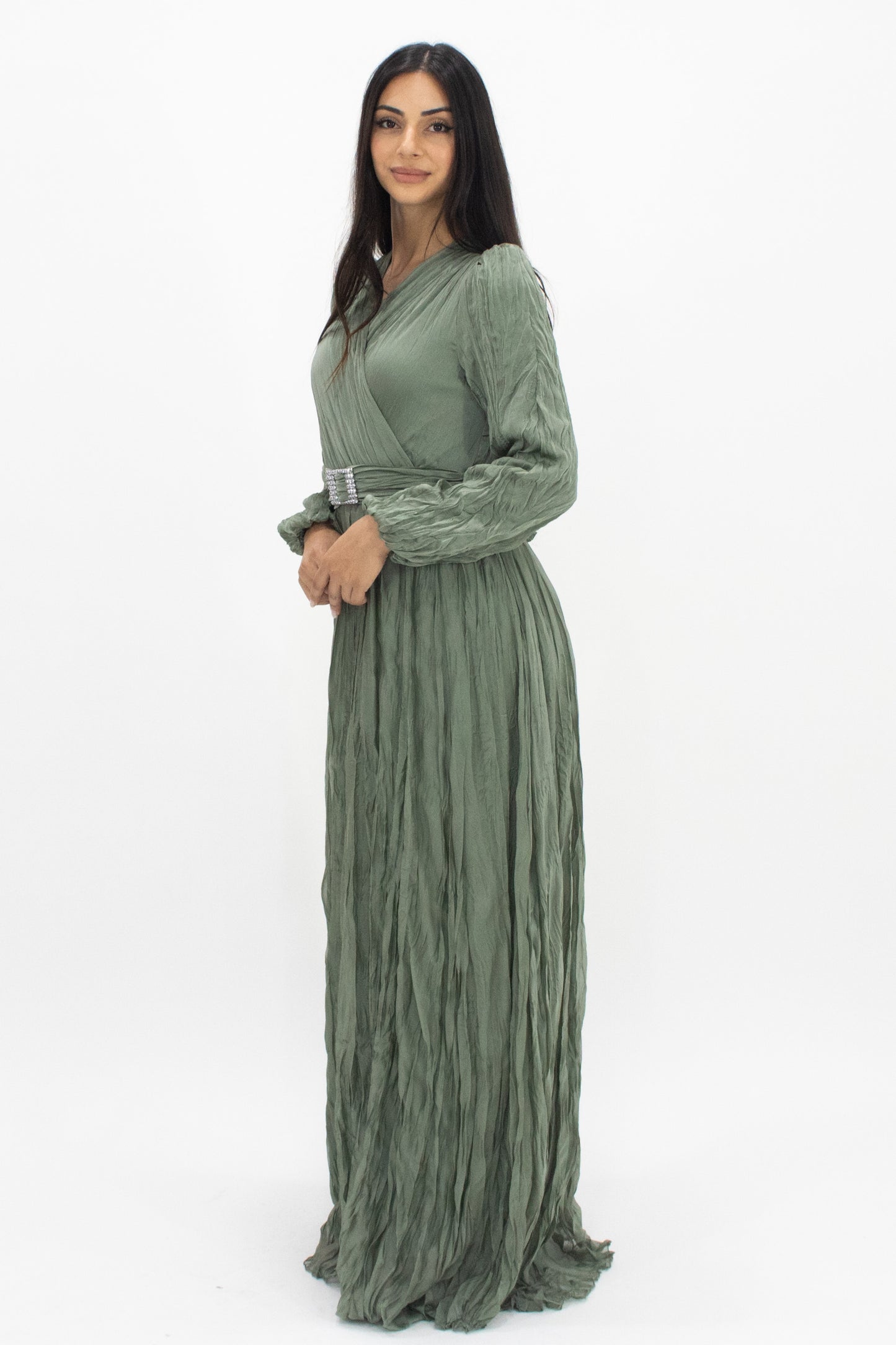 Kaylie Pleated - Sage