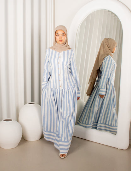 Blue Neira Dress, modest maxi dress Australia (image 3)