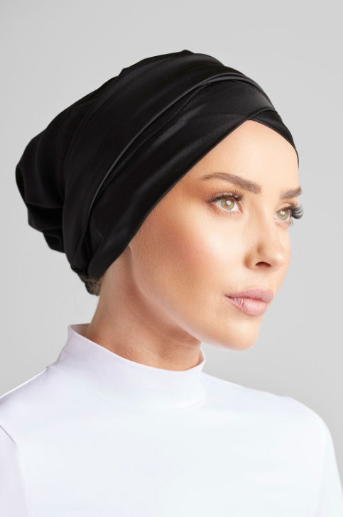 BLACK PLAIN TURBAN