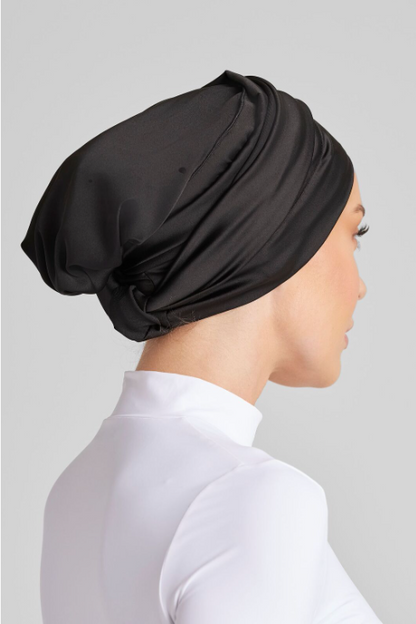 BLACK PLAIN TURBAN