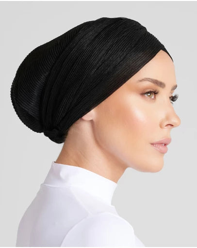 BLACK LUREX TURBAN