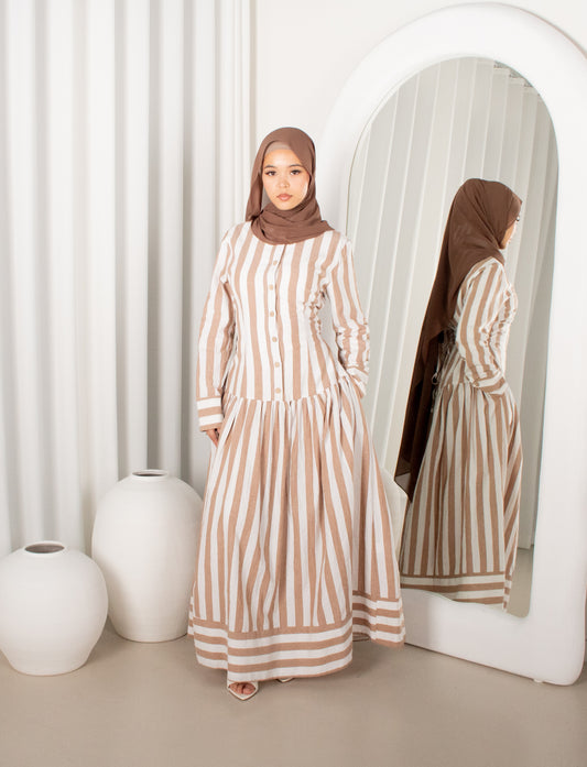 Neira Dress- Beige