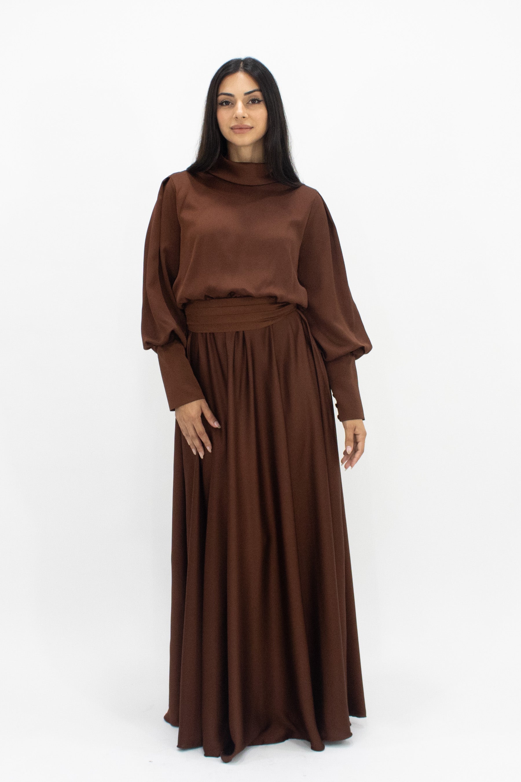 Kalani Dress - Brown | Modest Dress