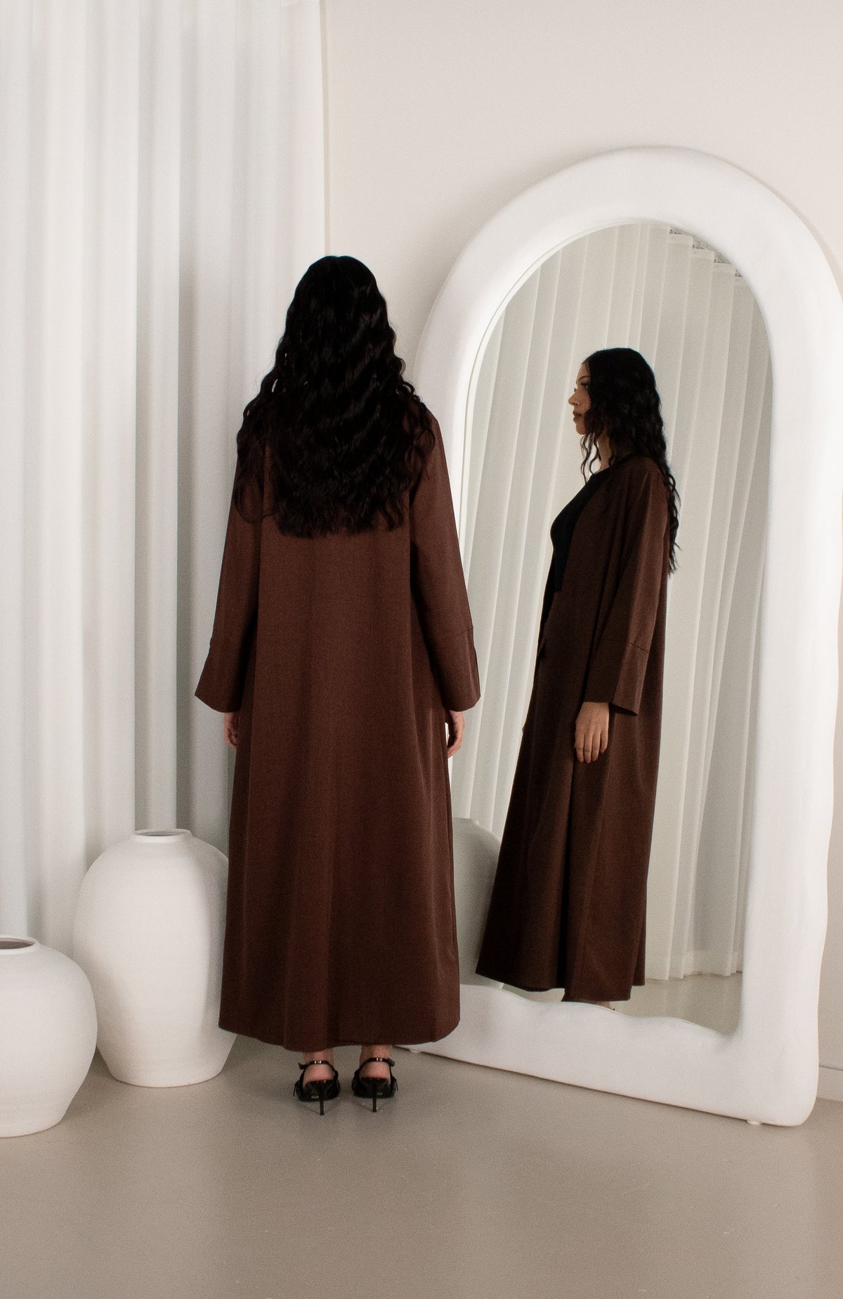 AMRAH Chocolate Brown Set, modest co-ord (image 4)