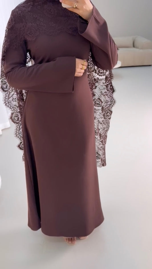 ALOURA Dress - Chocolate