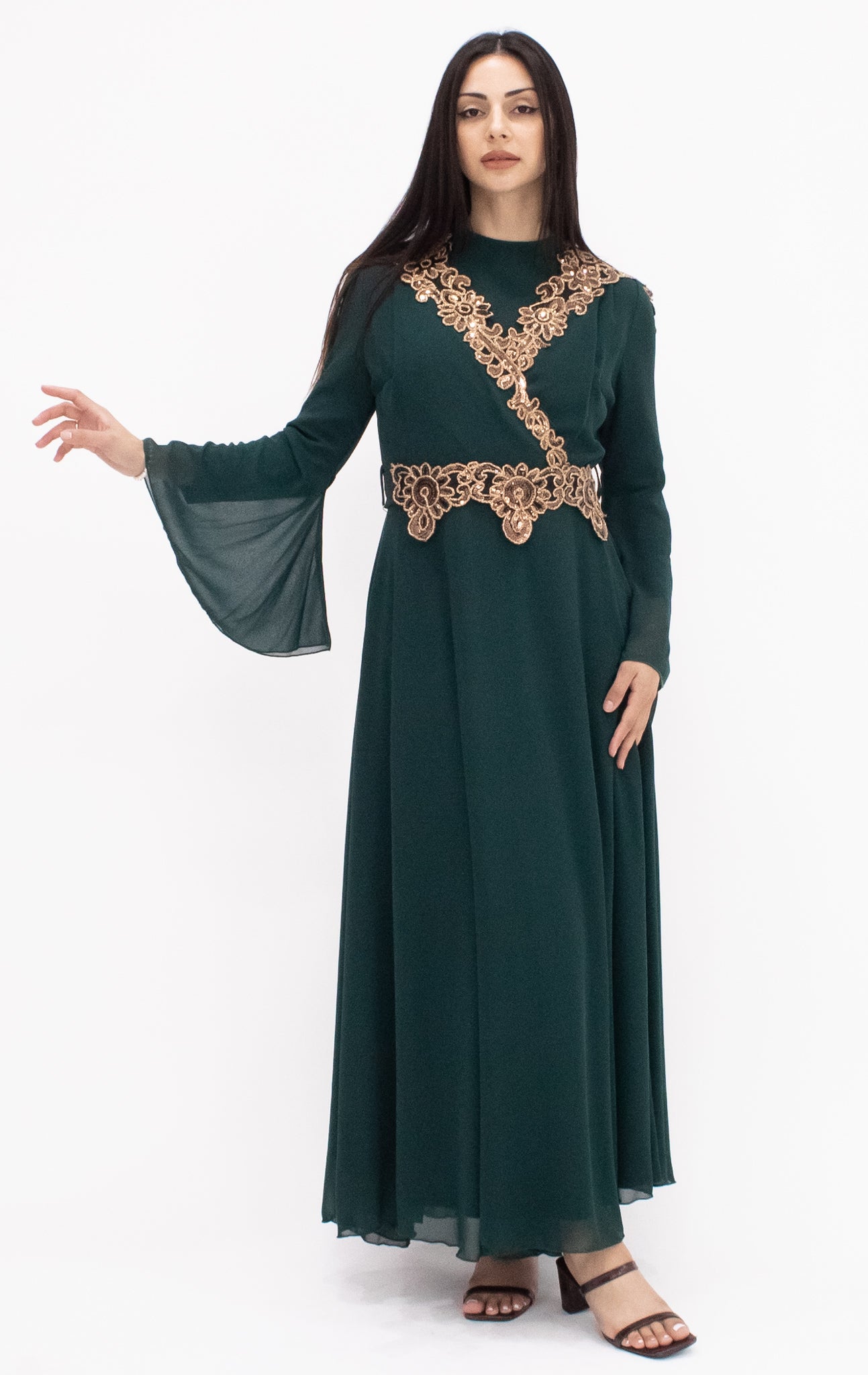 Lyra dress - Dark Emerald