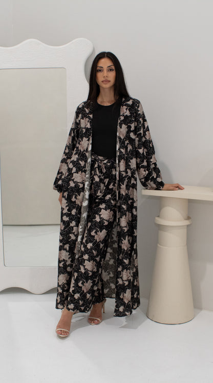 Elena Floral Set - Black
