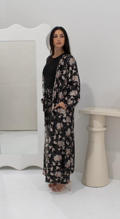 Elena Floral Set - Black