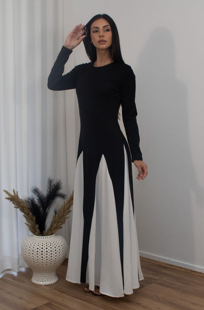 Anaya Two Tone A-Line Maxi Dress (image 2)