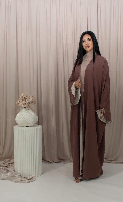 Layan Open Abaya, modest layering abaya (image 3)