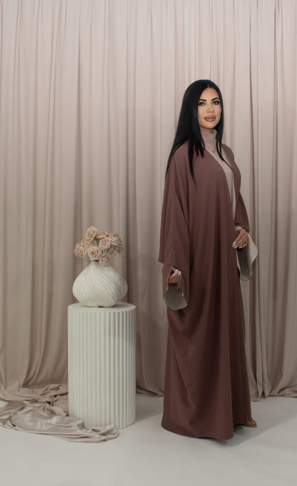 Layan Open Abaya, modest layering abaya (image 2)