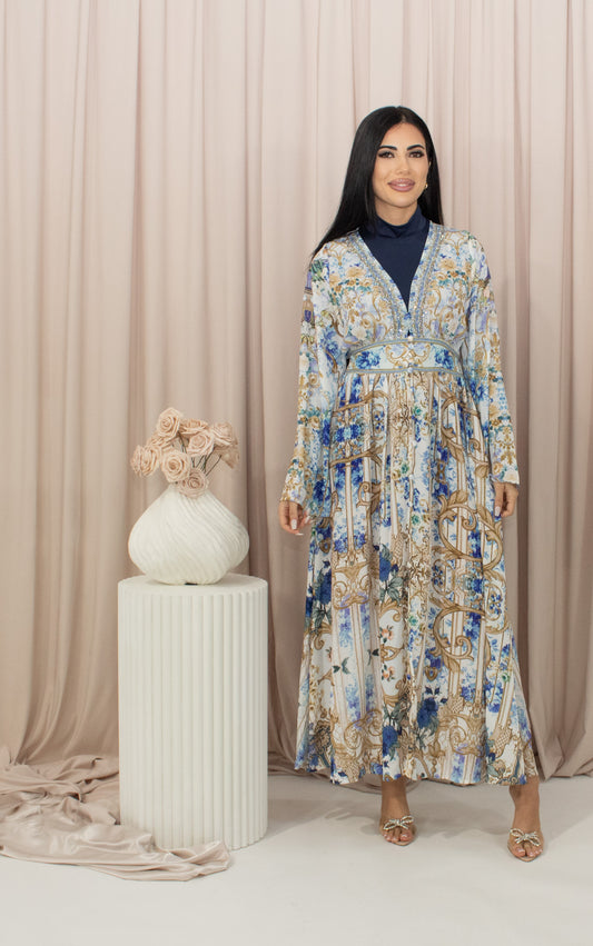 Gemstone Dress - White