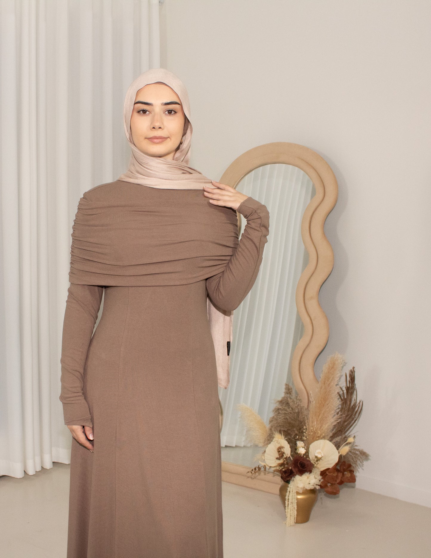 Cila Dress - Taupe