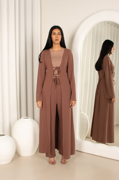 Dira' Brown Set, casual modest co-ord (image 1)