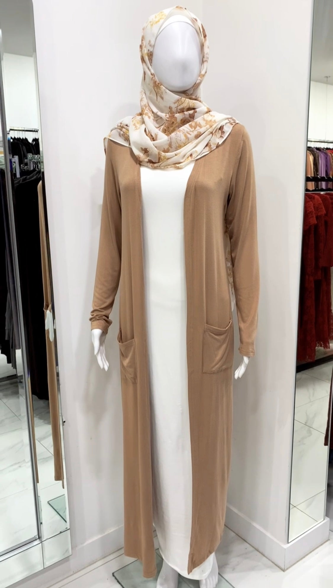 Cotton Cardigan - Brown