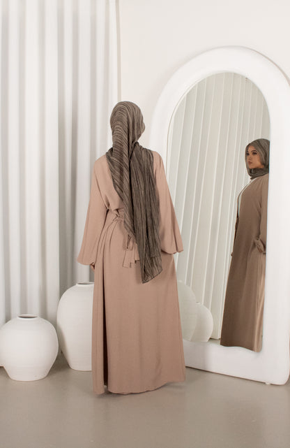 RANAA Beige Set, cape top & drawstring pants (image 4)