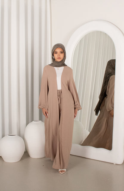 RANAA Beige Set, cape top & drawstring pants (image 3)