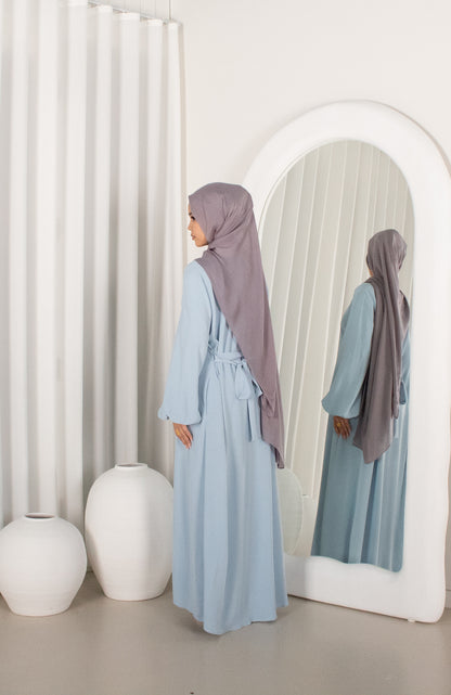 RANAA Sky Blue Set, cape top & drawstring pants (image 4)