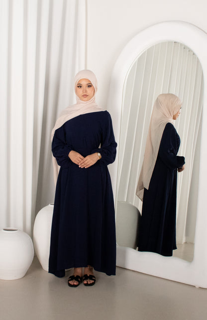 Leyla Navy Abaya, breastfeeding friendly (image 1)