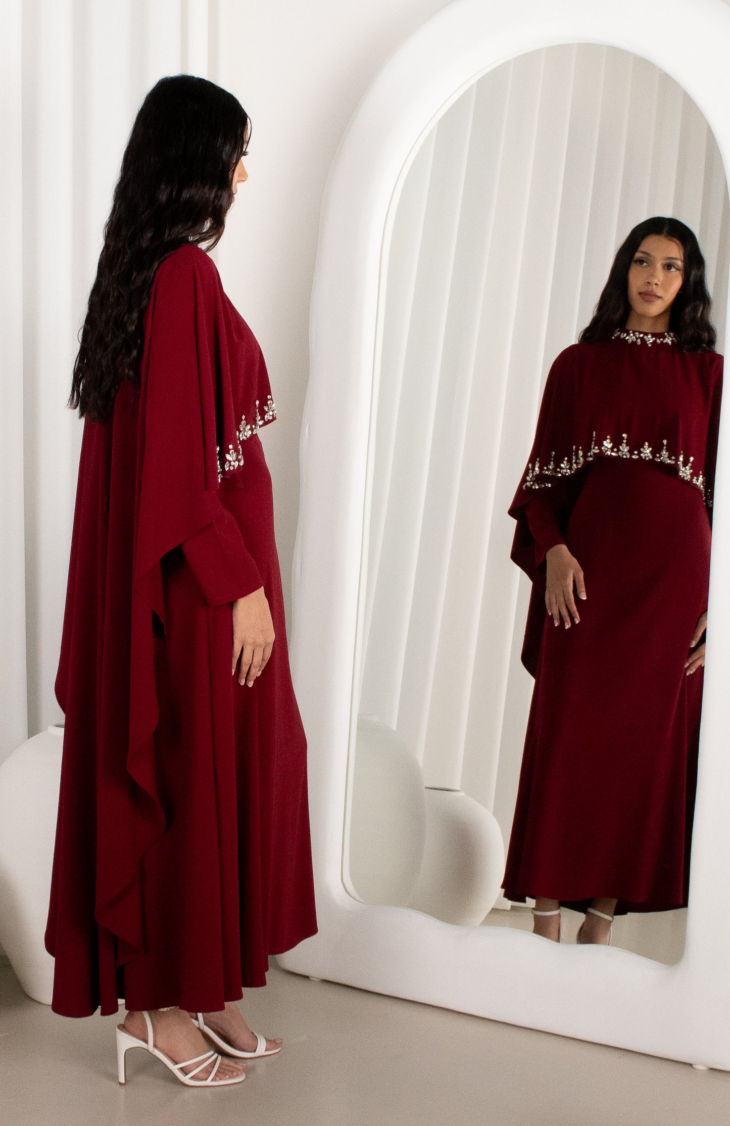 JOURI Dress - Wine