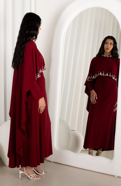 JOURI Dress - Wine