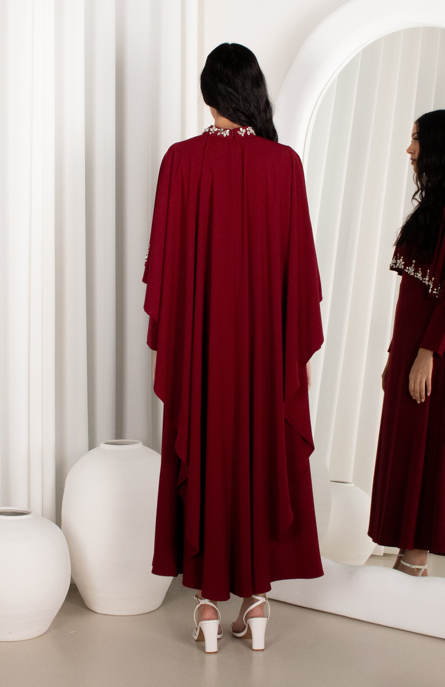 JOURI Dress - Wine