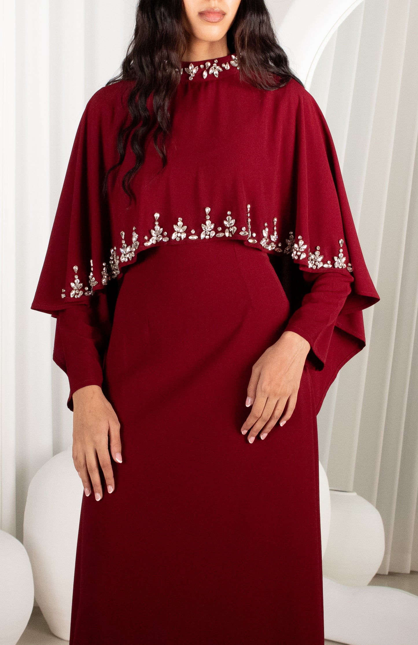 JOURI Dress - Wine