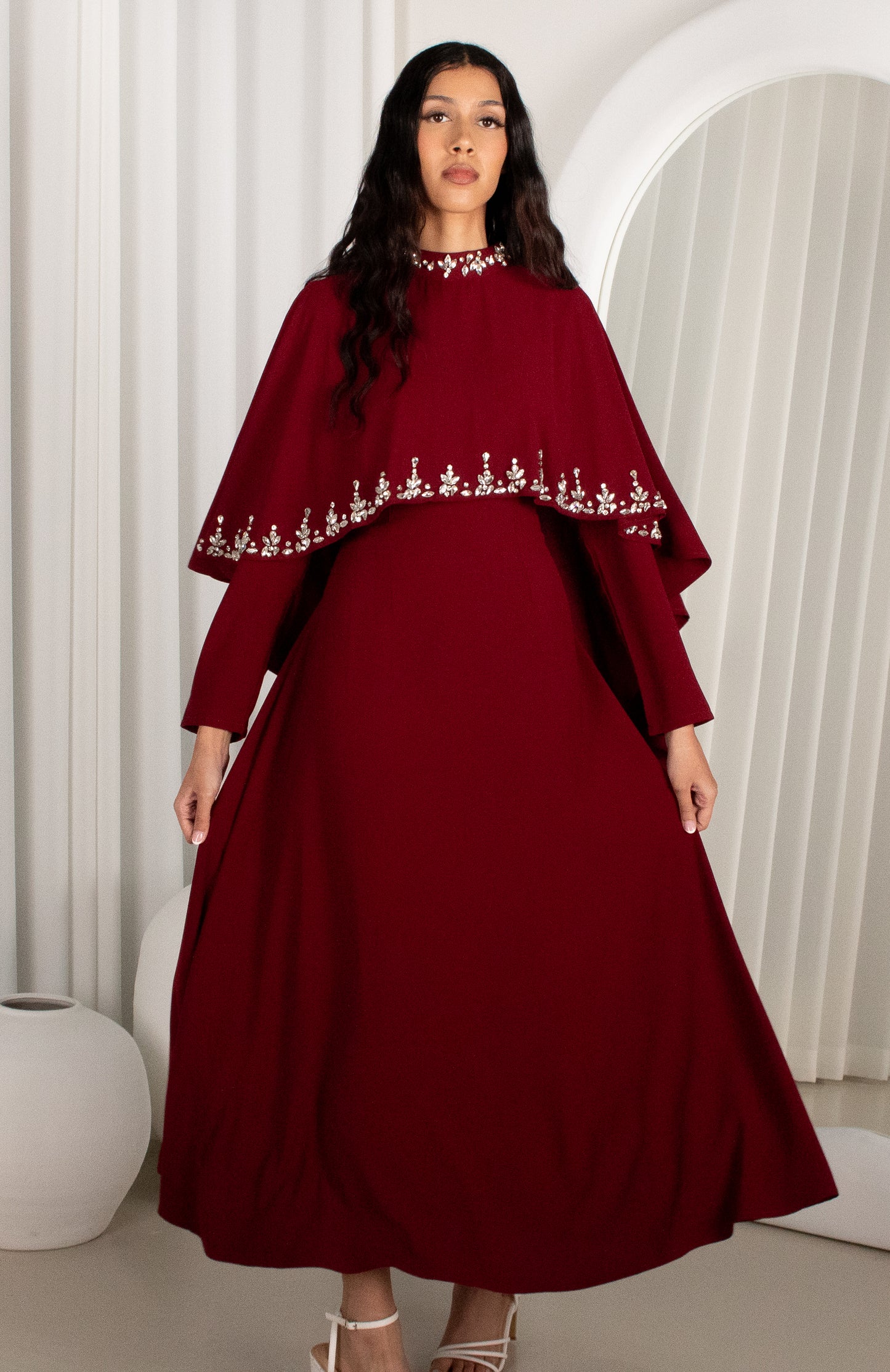 JOURI Dress - Wine