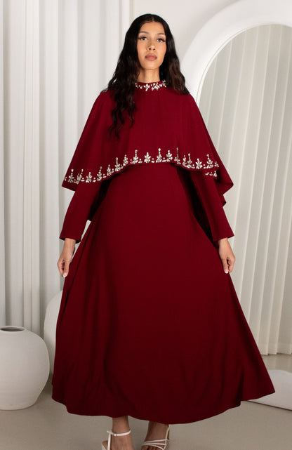 JOURI Dress - Wine