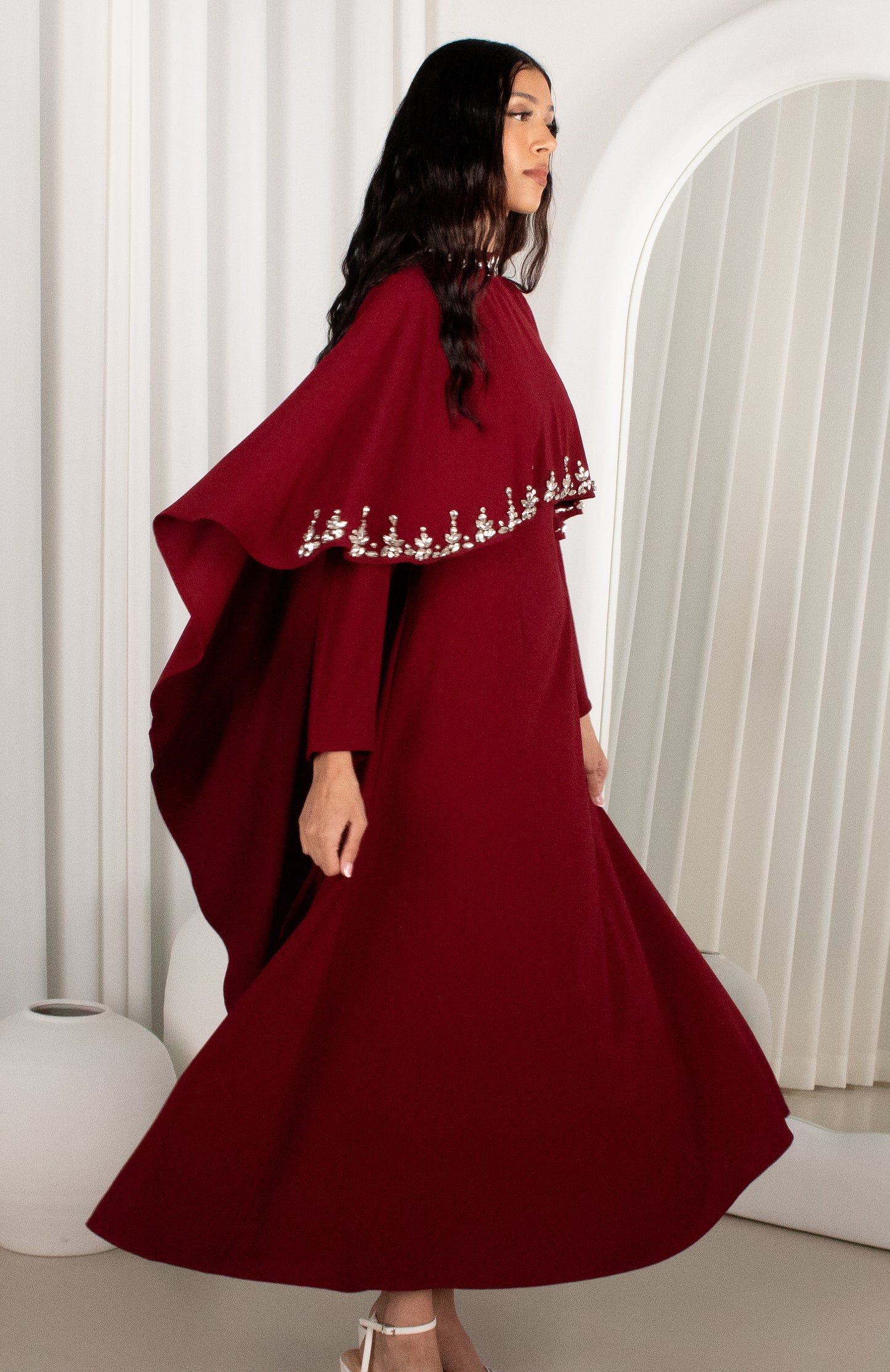 JOURI Dress - Wine