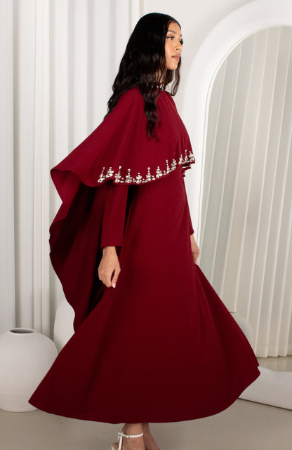 JOURI Dress - Wine