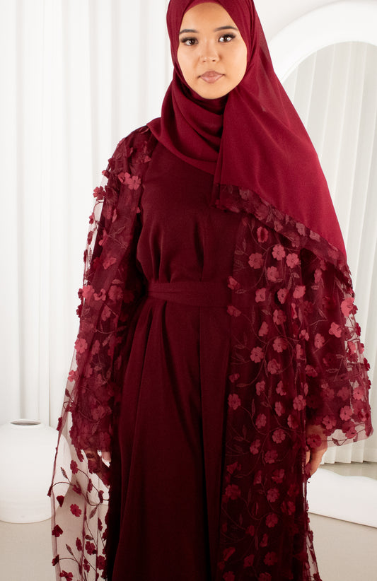 ZUHUR Abaya Set - Rose