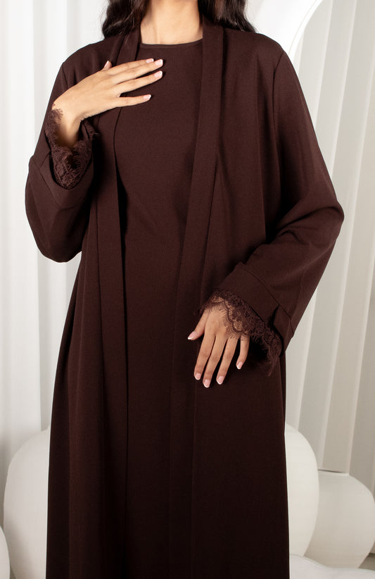 HODA Abaya Set - Brown