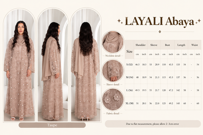 LAYALI Abaya - Nude