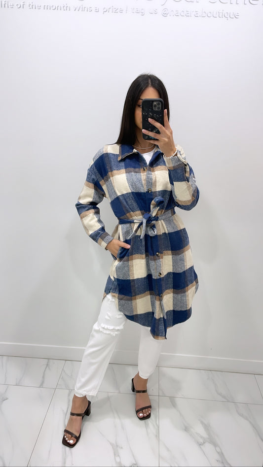 Plaid Jacket - Blue