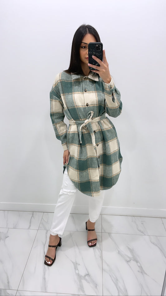 Plaid Jacket - Green