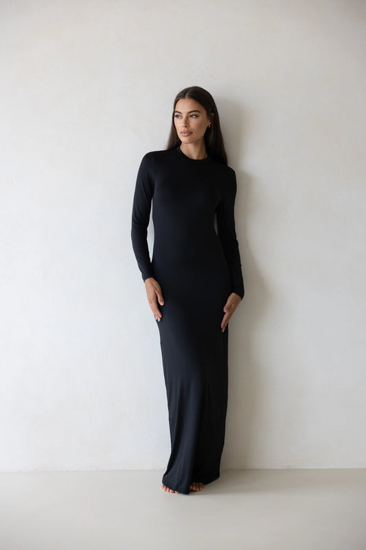 Luxe Slip Body Dress - Midnight
