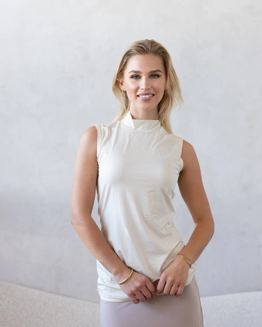 Luxe Sleeveless Sand Basic