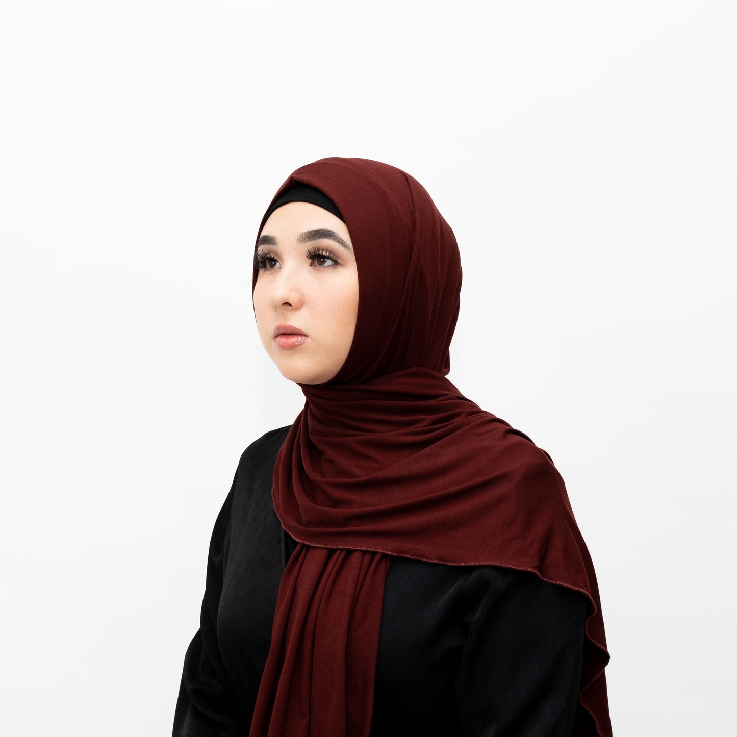 Maroon Jersey Hijab
