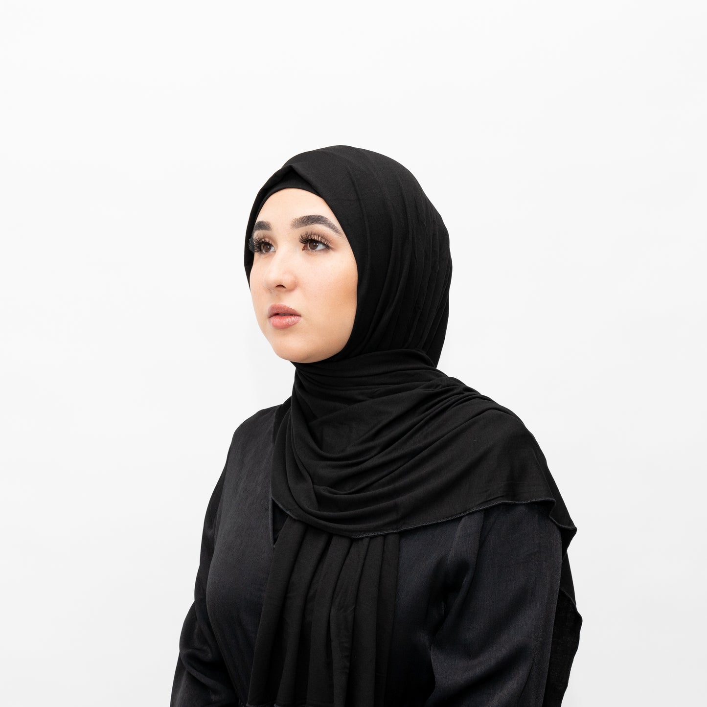 Black Jersey Hijab by Hadara Boutique