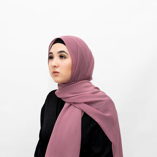 Dusty Purple Chiffon Hijab by Hadara Boutique